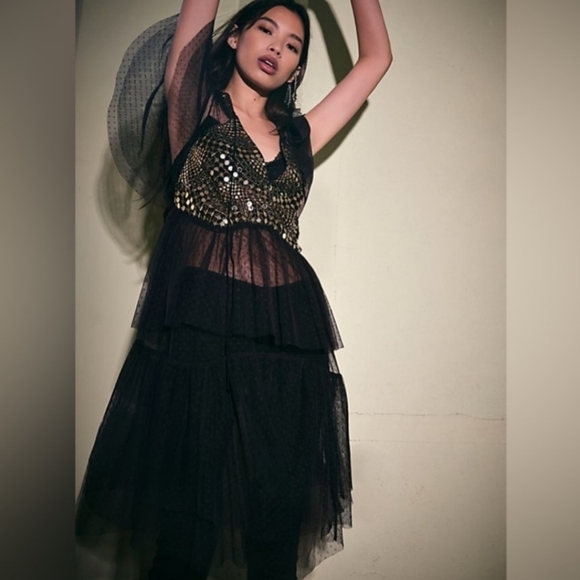 [Free People] Makin’ Magic Maxi Top/Dress Size Small NWT - Picture 1 of 9